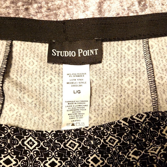 Studio Point polyester spandex unlined skirt - Picture 3 of 4